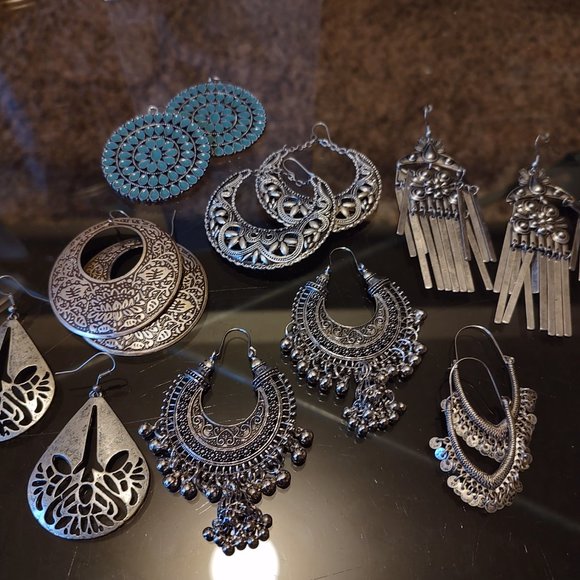 Tribal earrings:**7 pair lot** - Picture 6 of 6